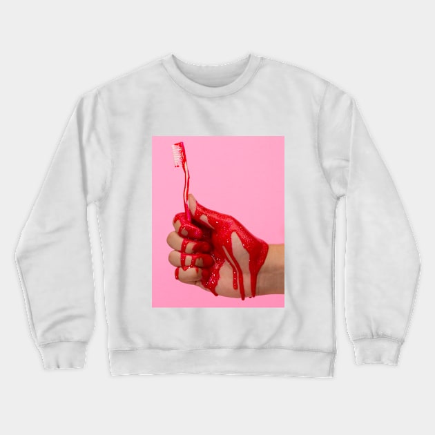 Because You Don't Floss Crewneck Sweatshirt by AllenEggy